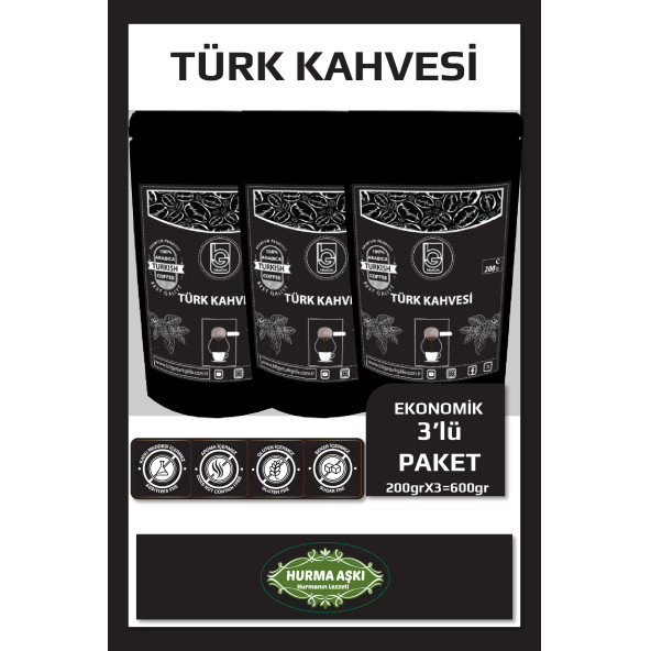 Bilgetürk Türk Kahvesi 3X200 Gr