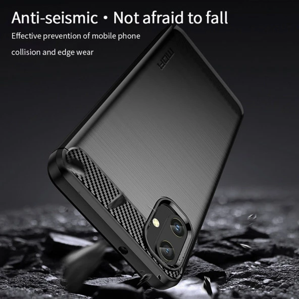 Samsung Galaxy A05 4g Tpu Kılıf Karbon Fiber Doku Telefon Kılıfı Mofı Jk Tpu Serisi-1 Mavi - 5