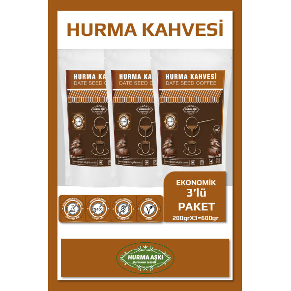 Hurma Aşkı Hurma Kahvesi 3X200 Gr