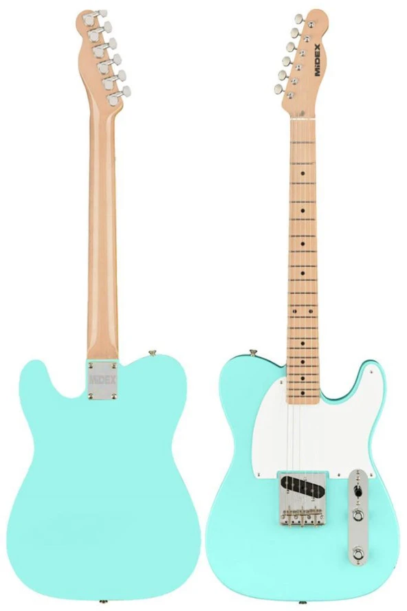 Midex TLX-50GR Tele Kasa Maple Klavye 2 Single-Coil Manyetik Elektro Gitar - 4