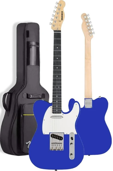 Midex TLX-50BL Tele Kasa Maple Klavye 2 Single-Coil Manyetik Elektro Gitar - Resim 3