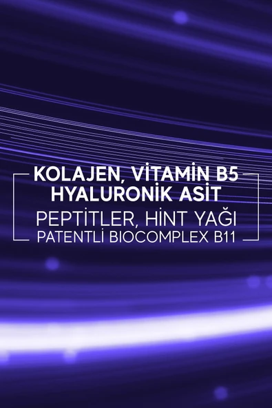 Bioxcin Kaş Kirpik Serumu - Kolajen Hyaluronik Asit Hint Yağı Keratin Peptidleri B5 Biocomplex B11 - Resim 8