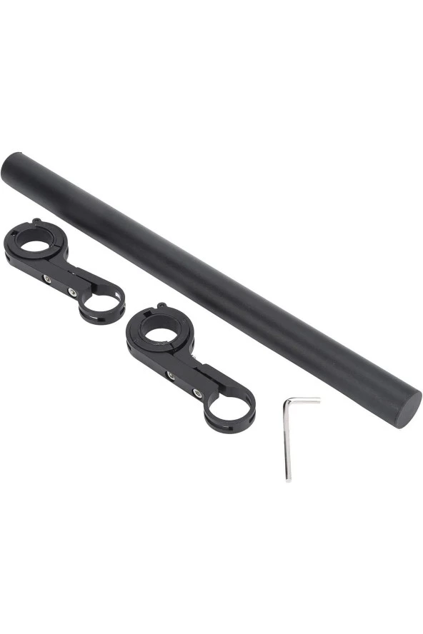 Bisiklet Gidon Aksesuar Uzatma Aparatı 30 Cm Genişletici Çubuğu Işık KM Far Tutucu - Resim 6