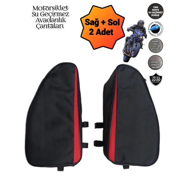 MOTORSİKLET YAN KORUMA DEMİRİ AVADANLIK ÇANTALARI 1900 DENYE - 2