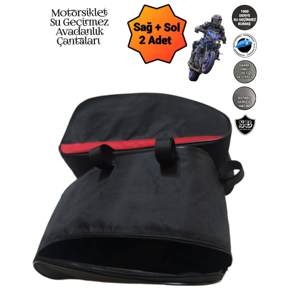 MOTORSİKLET YAN KORUMA DEMİRİ AVADANLIK ÇANTALARI 1900 DENYE - 3