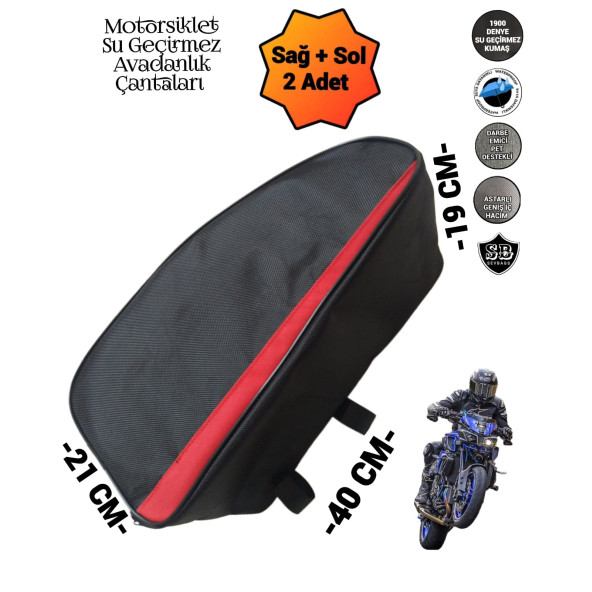 MOTORSİKLET YAN KORUMA DEMİRİ AVADANLIK ÇANTALARI 1900 DENYE