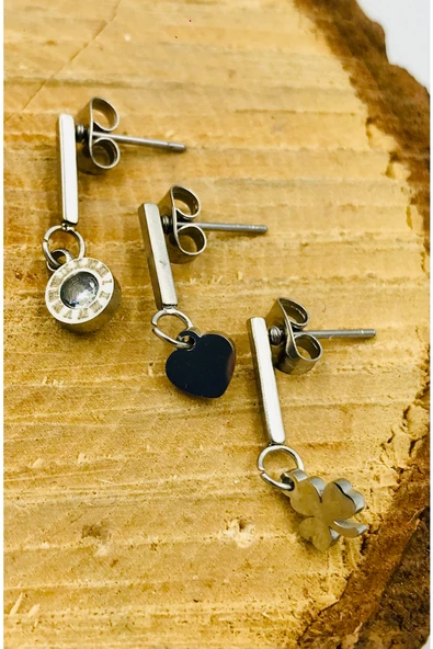 Figürlü Çelik Küpe ürün görseli 1