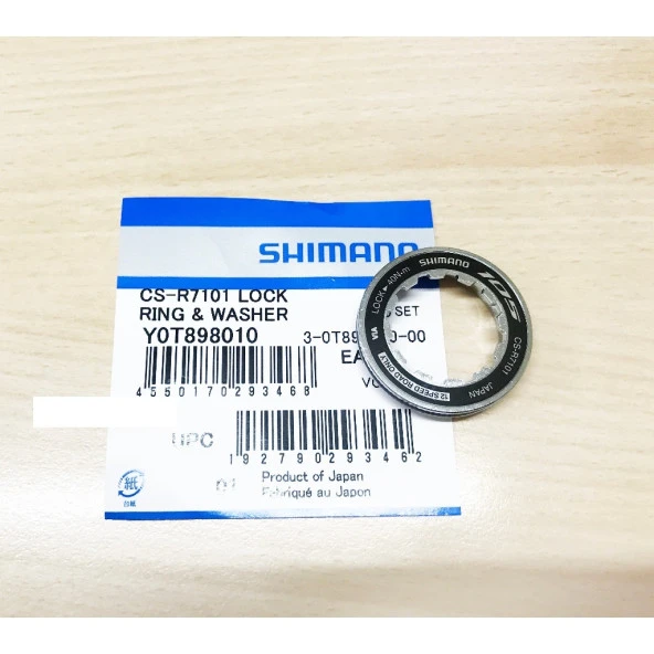 Shimano 105 Kaset Ruble Kilitleme Bileziği CS-R7101 Lock Ring Washer Y0T898010