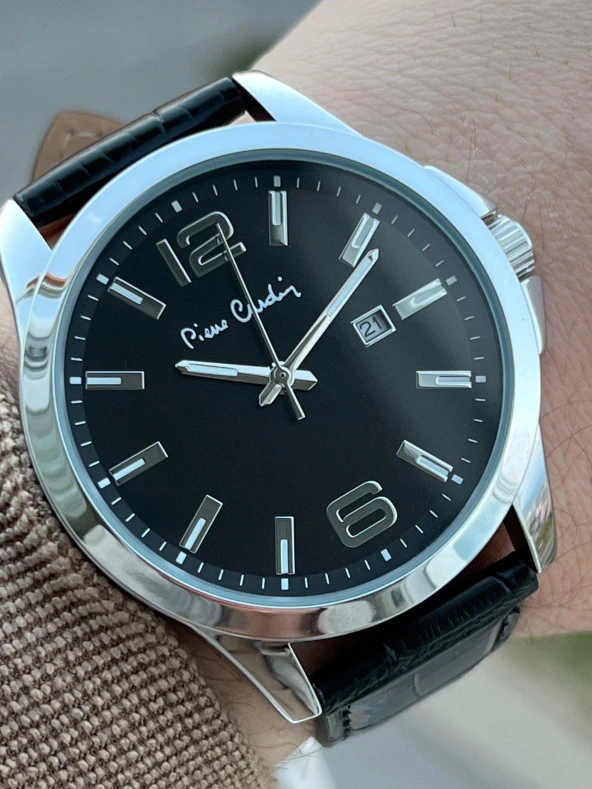 Pierre Cardin Deri Kordon 30 Mt Suya Dayanıklı Erkek Kol Saati EPC800091F103 - Resim 2