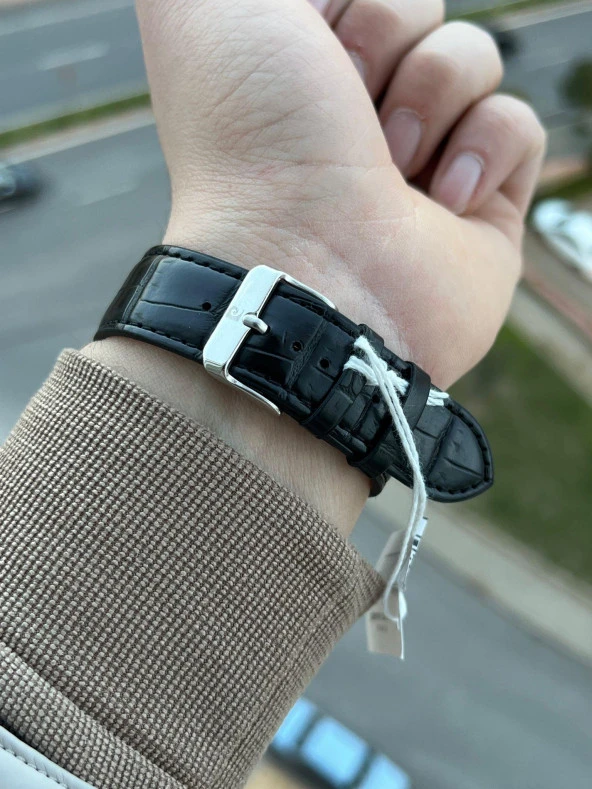 Pierre Cardin Deri Kordon 30 Mt Suya Dayanıklı Erkek Kol Saati EPC800091F103 - Resim 5