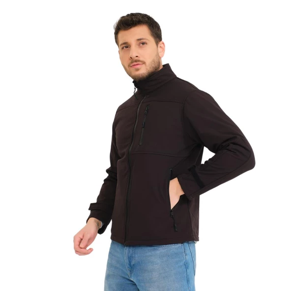 Şensel, Softshell Mont, Siyah -91E650- Su İtici, Outdoor - 4
