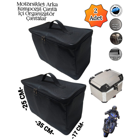 MOTORSİKLET ARKA KOMPOZİT İÇİ ORGANİZATÖR ÇANTALARI - 3