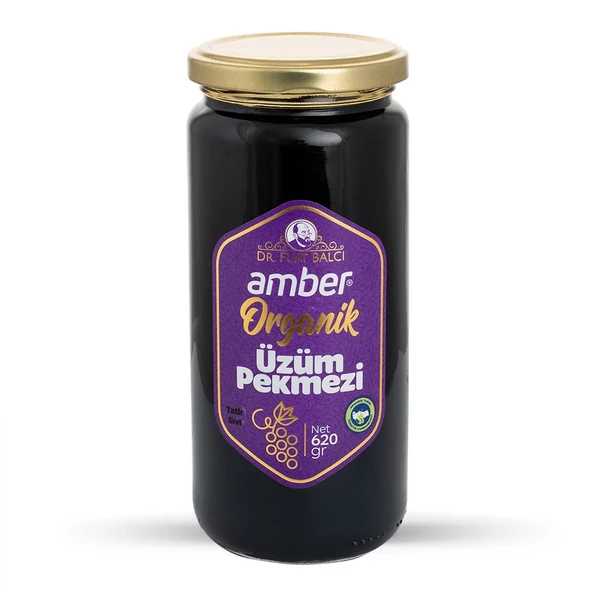 AMBER ORGANİK ÜZÜM PEKMEZİ 620 GR