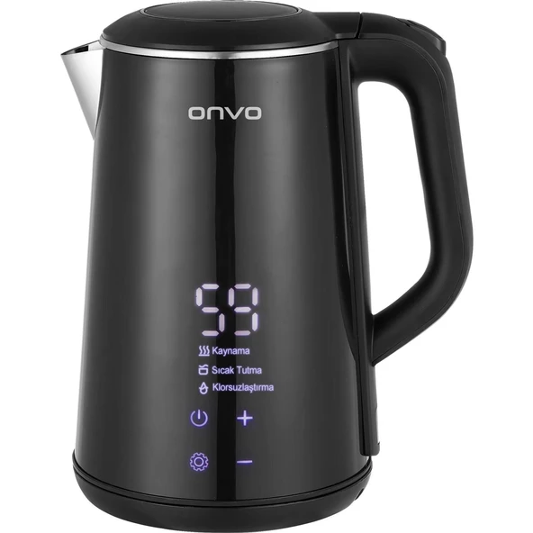 Onvo OVKTL01 1500 W Dijital Çelik Kettle