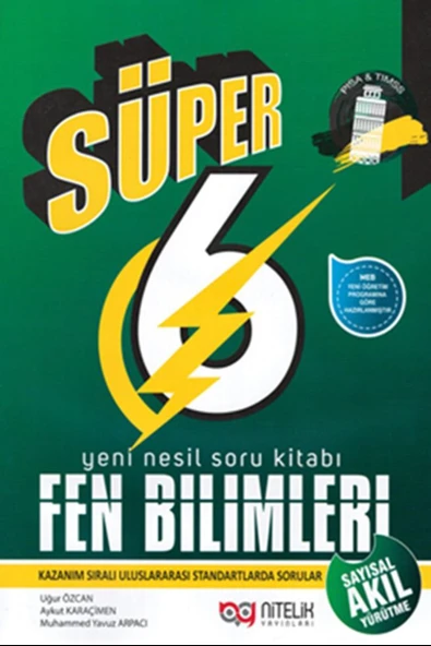 Nitelik 6. Sınıf Yeni Nesil Süper Fen Bilimleri Soru Kitabı