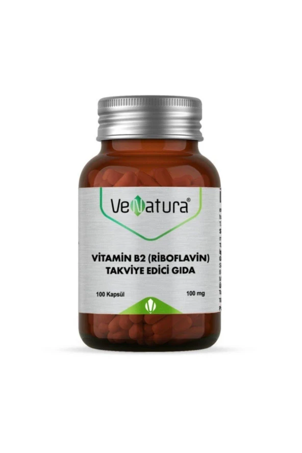 Vitamin B2 Riboflavin 100mg Kapsül 100 Lük