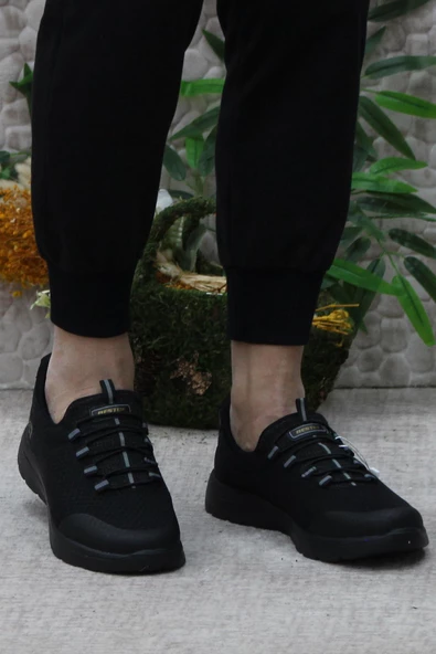 Fort B85 Siyah Rahat Esnek Sneaker Erkek Spor Ayakkabı - Resim 2