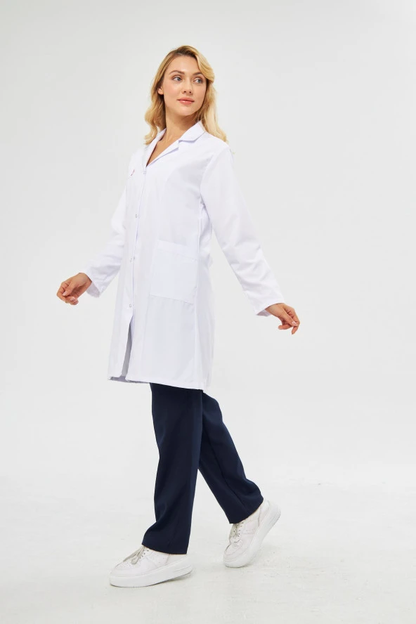 Hemşire Önlüğü Beyaz Önlük Bayan - 7