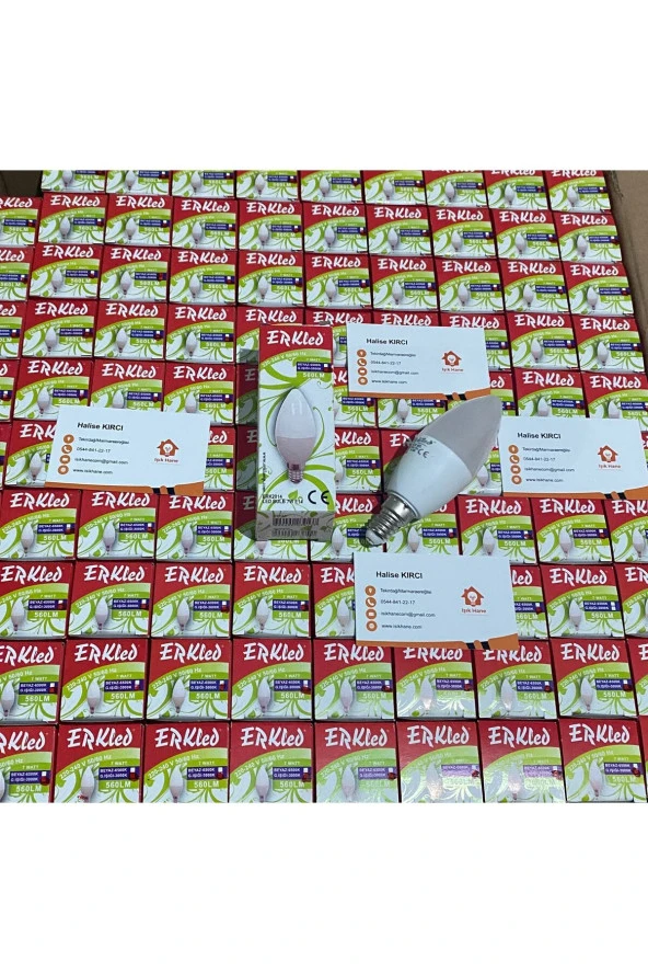 Avize Ampulü E14 7 Watt Led Mum Ampul 10 Adet - Resim 4