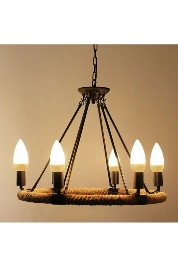 Avize Ampulü E14 7 Watt Led Mum Ampul 10 Adet - Resim 5