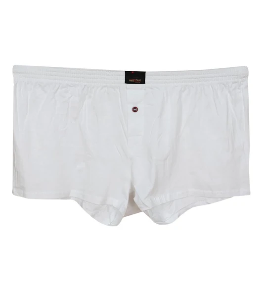 5 Adet Büyük Beden Redzone Penye Boxer Beyaz - 2