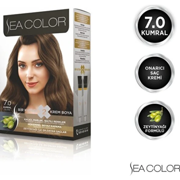 Sea Color Saç Boyası Set 7.0 Kumral