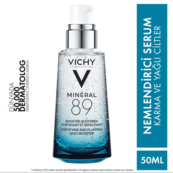 Vichy Mineral 89% Mineralizing Water + Hyaluronic Acid 50 Ml Serum