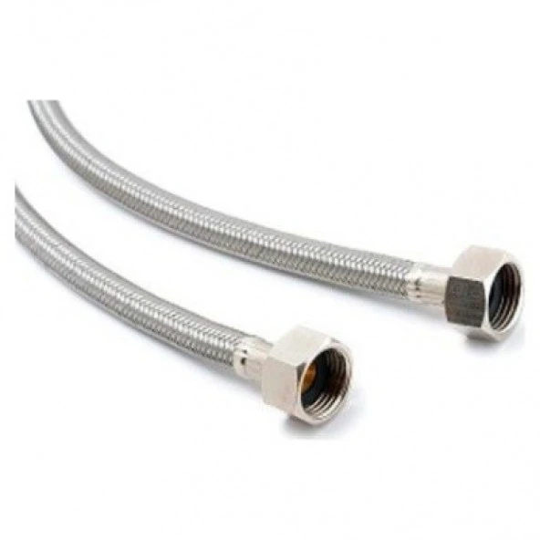 FLEX ÇELİK 3/8 3/8 UÇ 50 CM BOY 1 ADET SU BAĞLANTISI - Resim 3