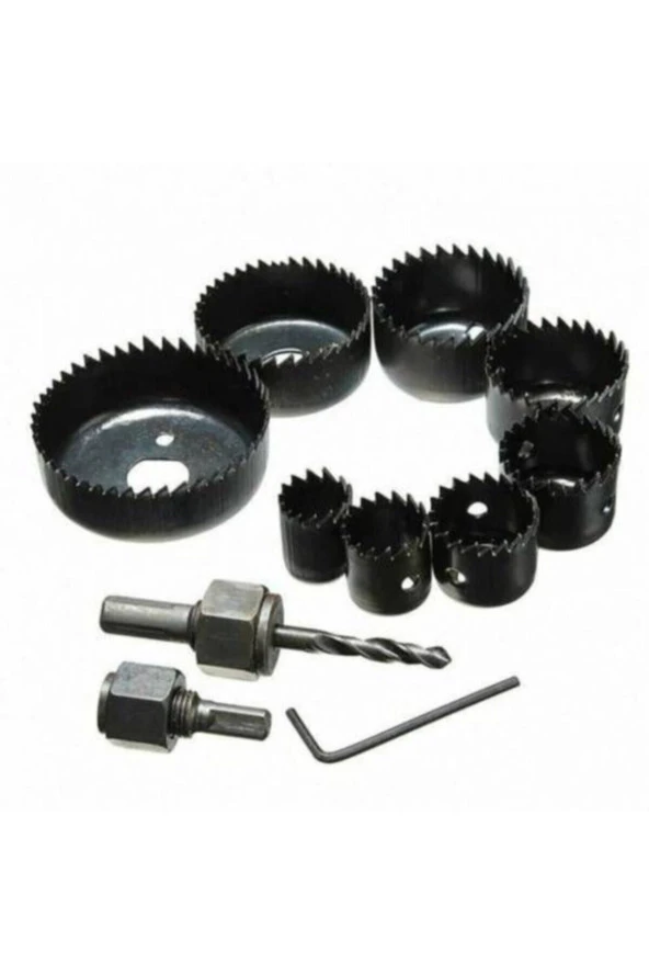 HırdavatAhşap Buat Kartonpiyer Alçıpan Delik Açma Oyuk Açma 11 Parça Matkap Ucu - 2