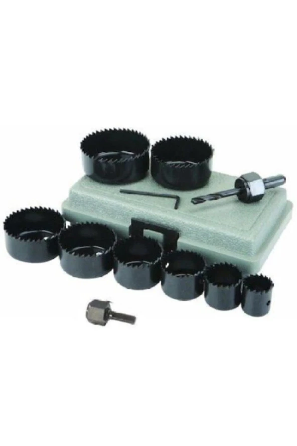 HırdavatAhşap Buat Kartonpiyer Alçıpan Delik Açma Oyuk Açma 11 Parça Matkap Ucu - 3