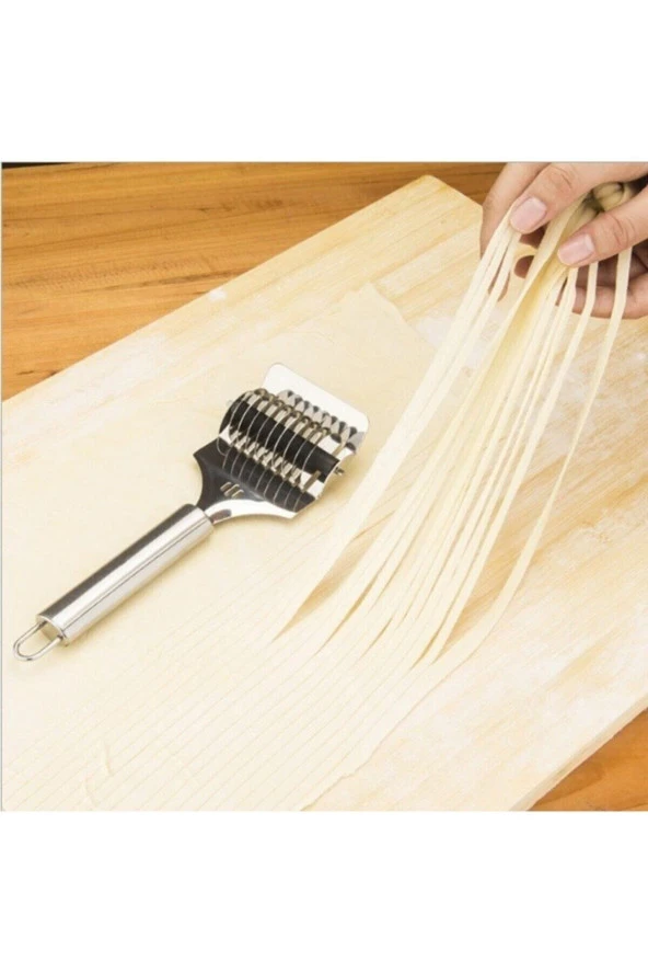 ÖZ HOUSEPaslanmaz Çelik Erişte Makinesi Makarna Kesici Dilimleyici - 2