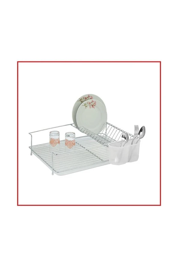 Kiwa Armin Tek Katlı Metal Tabaklık - Bulaşık Sepeti