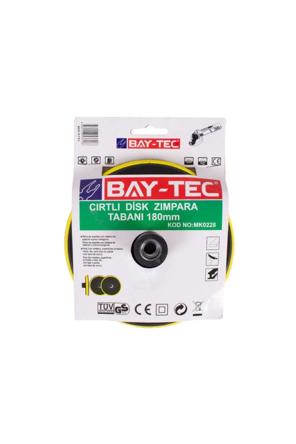 BaytecBay-tec Tabanı Cırtlı Disk Zımpara 180mm Mk0228