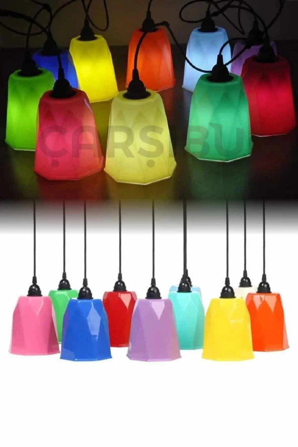 Ağaç Feneri Dekoratif Bahçe Aydınlatma Armatürü Dış Mekan Işıklandırma 6 Adet