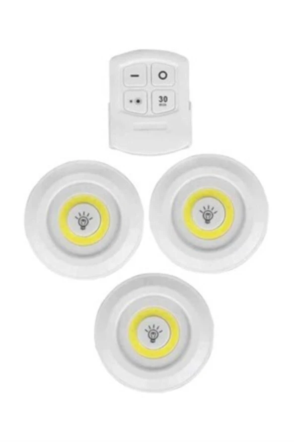 StarmaxKumandalı Pilli Led Lamba Sm-8008 3'lü