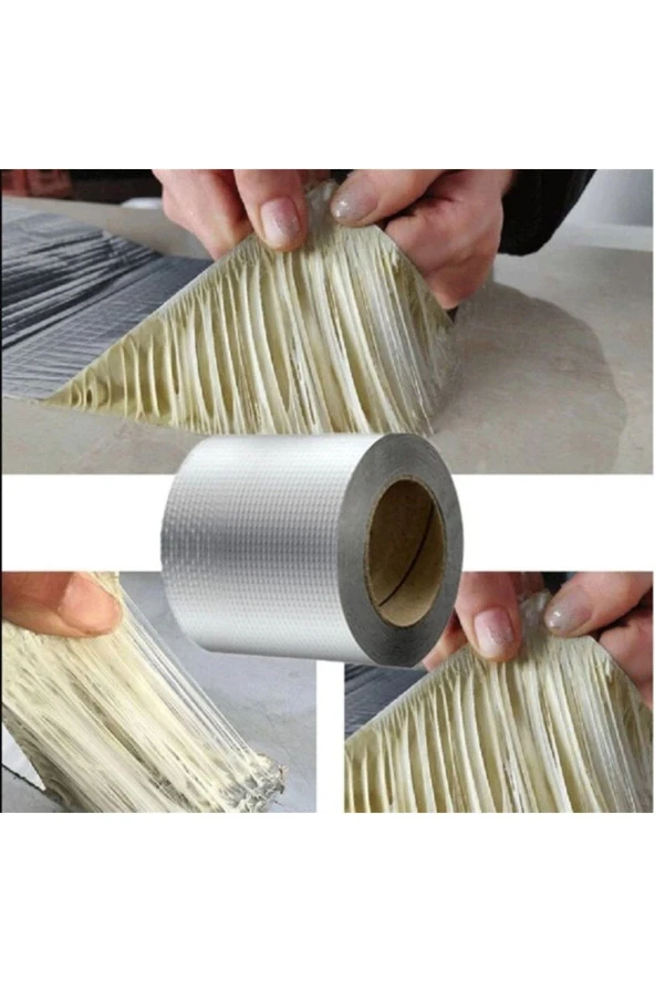 BaytecMk0844 48mm X 2mt Çamur Bant Su Sızdırmaz Güçlü Tamir Tadilat Bandı Çatı Izolasyonı - 2