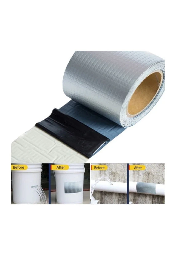 BaytecMk0844 48mm X 2mt Çamur Bant Su Sızdırmaz Güçlü Tamir Tadilat Bandı Çatı Izolasyonı - 4