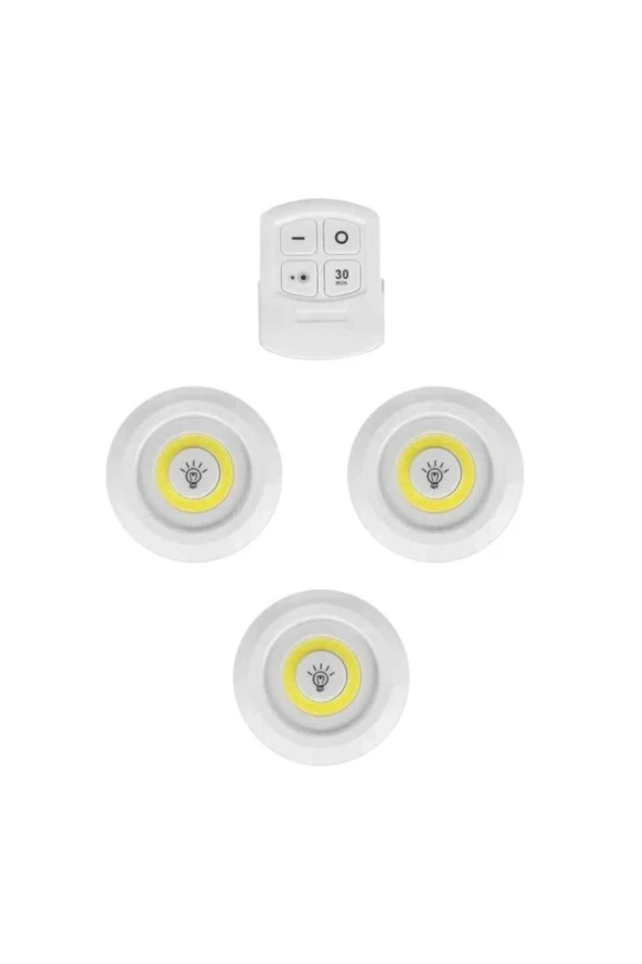 StarmaxKumandalı Pilli Led Lamba Sm-8008 3'lü - 4