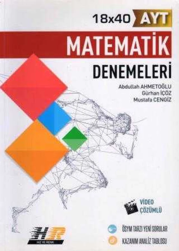 18 X 40 AYT Matematik Denemeleri "ÖSYM Tarzı Yeni Sorular / Kazanım Analiz Tablosu"