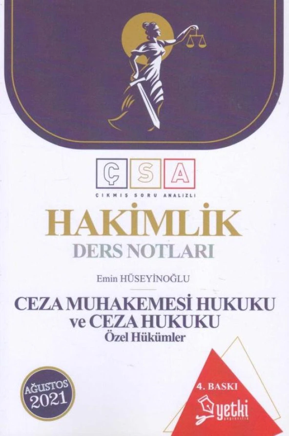 Hakimlik Ders Notları Ceza Muhakemesi Hukuku ve Ceza Hukuku Özel Hükümler