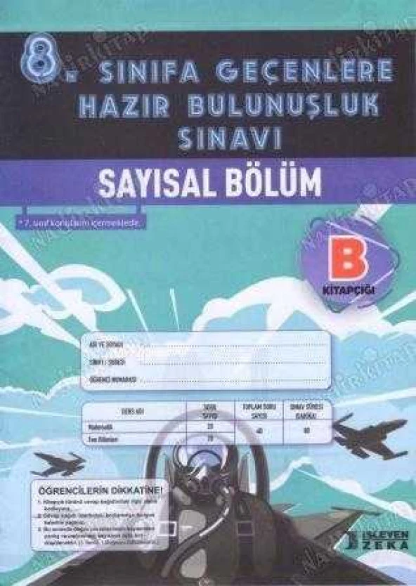 8. Sınıfa Geenlere Hazır Bulunuşluk Sınavı B Kitapçığı (7. Sınıf Konularını İçermektedir), Kolektif