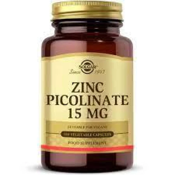 Solgar Zinc Pıcolınate 15 Mg 100 Kapsül ürün görseli