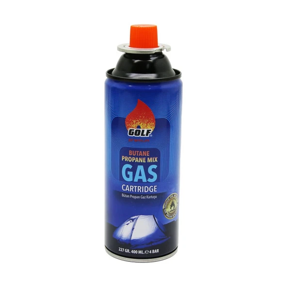 GOLF GAS PREMİUM BUTANE PROPANE MIX UZUN GAZ KARTUŞU 227GR/400ML (4434)