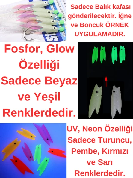 Eagenset Silikon Balık Kafası Yapay Yem Olta Takımı, Çapari, Jig, Yapım Malzemesi 2 cm 5 Adet - 8