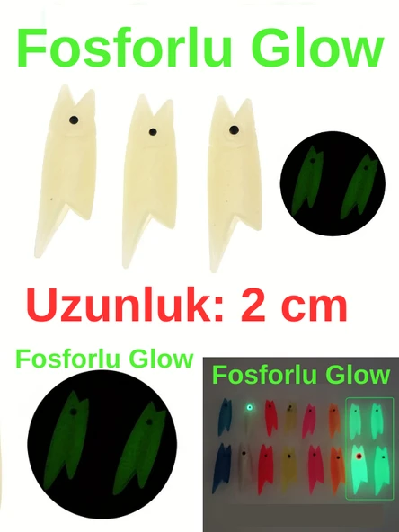 Eagenset Silikon Balık Kafası Yapay Yem Olta Takımı, Çapari, Jig, Yapım Malzemesi 2 cm 5 Adet - 10