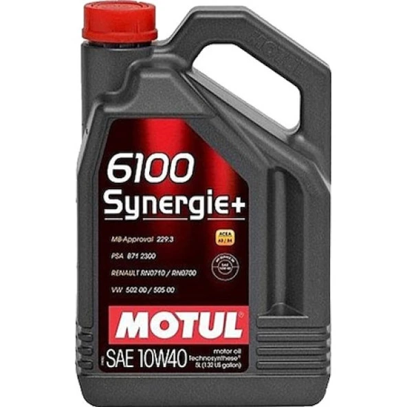 Motul 6100 Synergie+ 10W-40 Motor Yağı 5 L