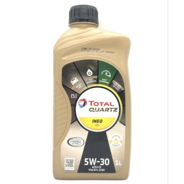 Total Quartz Ineo ECS 5W-30 Partiküllü Motor Yağı 1 L ürün görseli 1