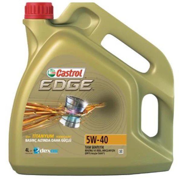 Castrol Edge 5W-40 Tam Sentetik DPF Motor Yağı 4 L