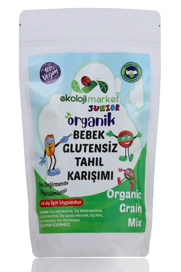 EM Junior Organik Bebek Glutensiz Tahıl Karışımı 250gr