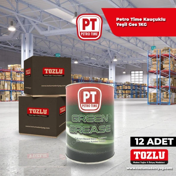 Petro Time Kauçuklu Yeşil Gres 1 KG 12 Adet